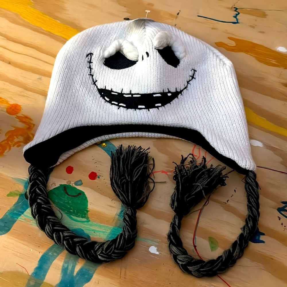 Adult sized, never worn, Jack Skellington winter hat- never worn, with tags
